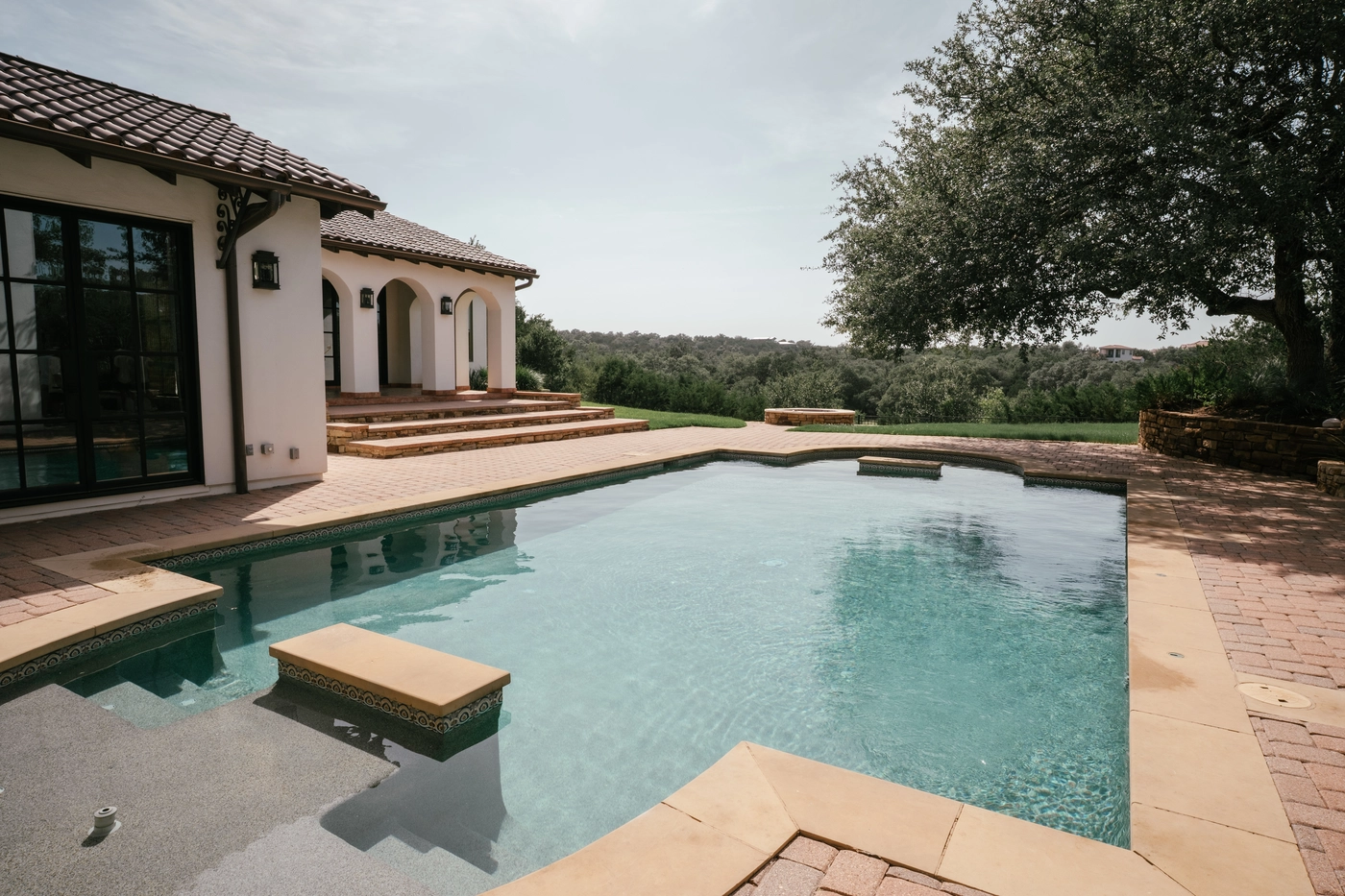 Luxury pool service in Austin with weekly cleaning and water chemistry balancing