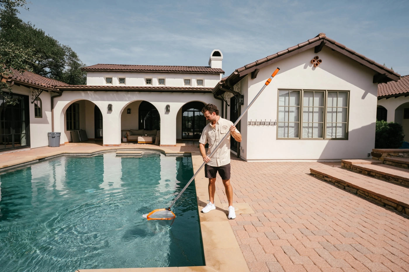 Weekly pool cleaning in Austin by Ranch Water Pool Co.