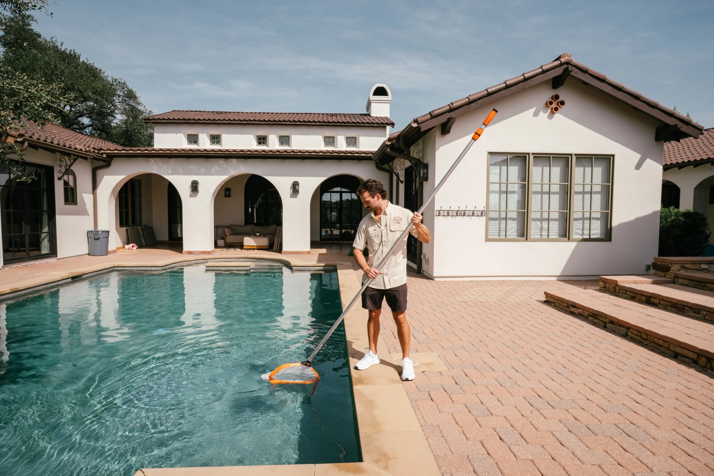 Austin pool service technician equipment check